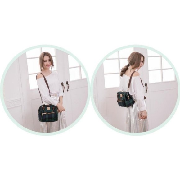 Waterproof Convertible Handbag Backpack Crossbody Multifunctional Triple Use - Picture 9 of 17